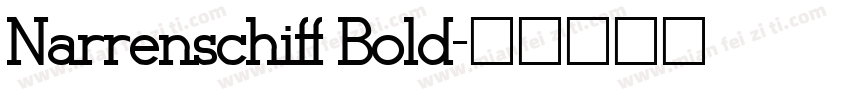 Narrenschiff Bold字体转换